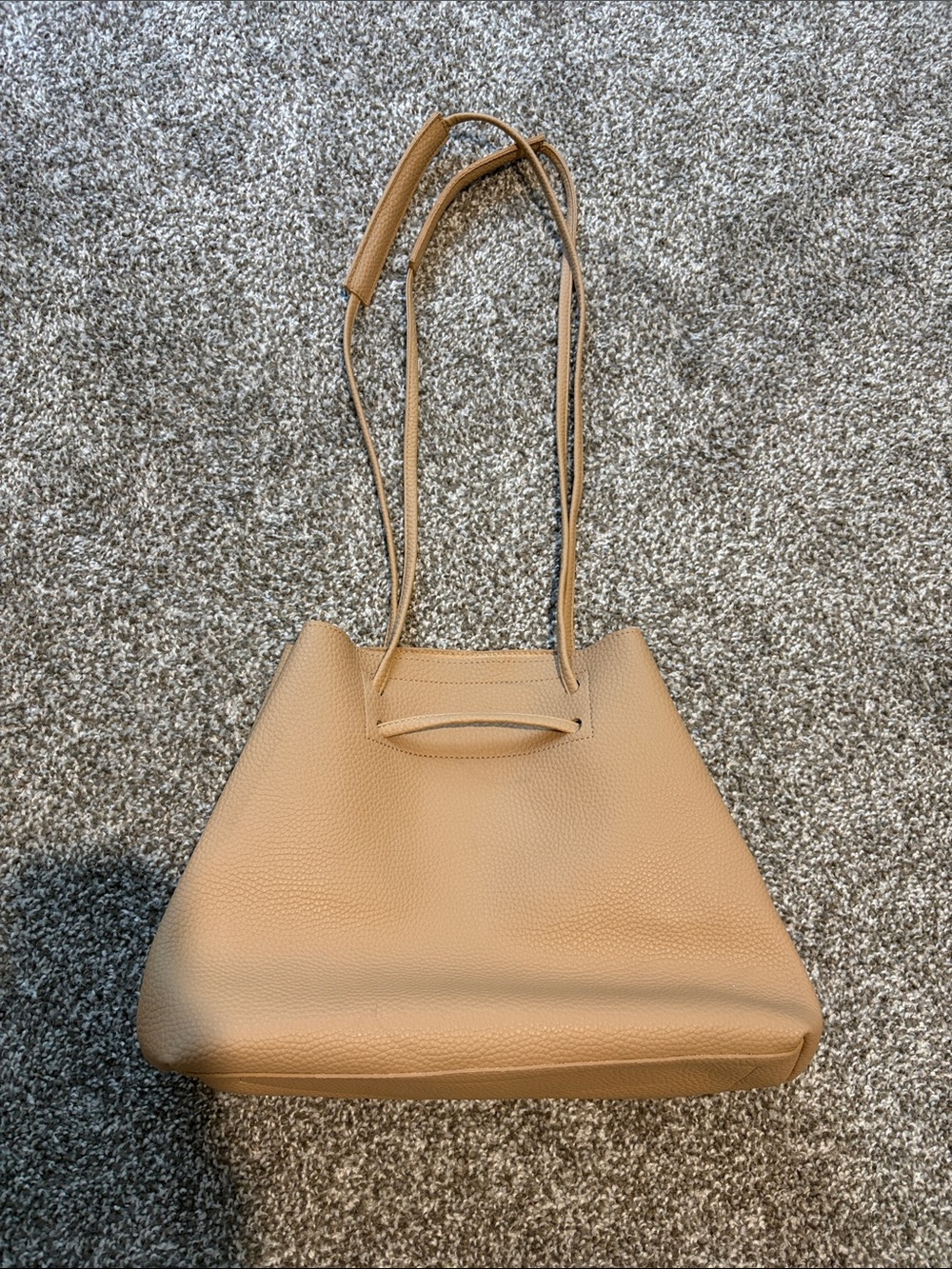 8 Other Reasons Pebbled Tan Shoulder Tote